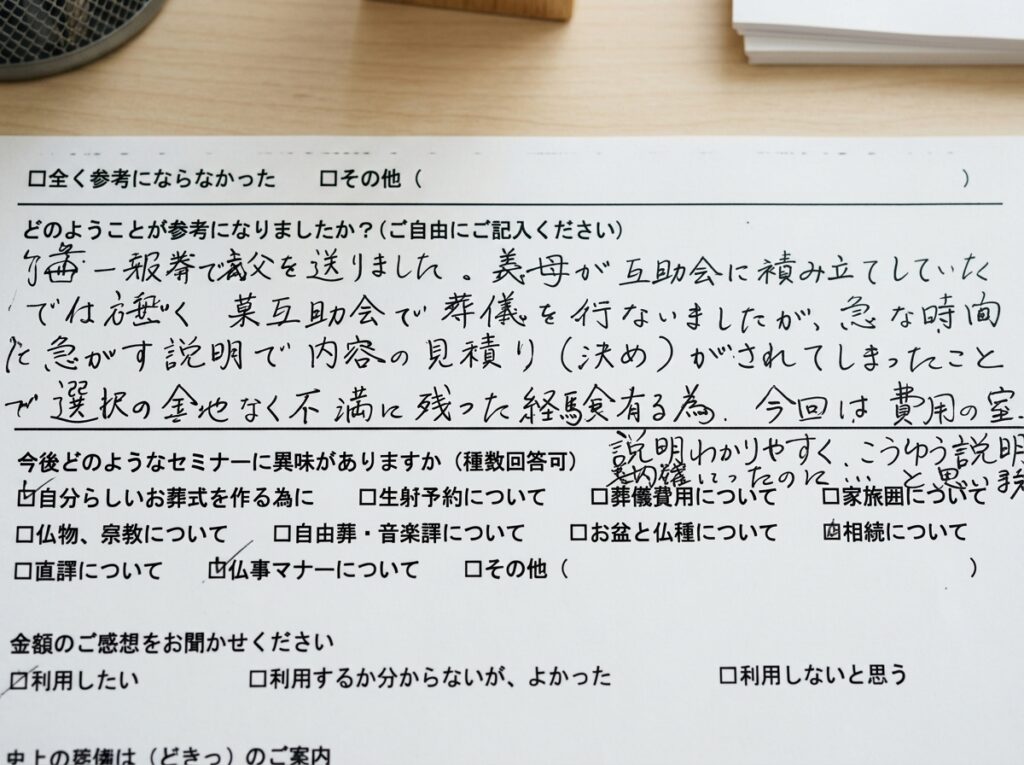 アンケート